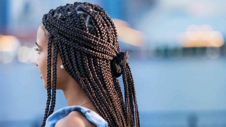 unique Box Braids style