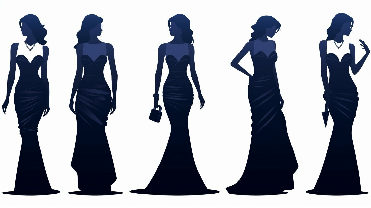 What evening dress makes you look slimmer?
