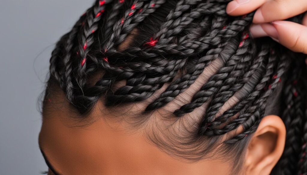 Braids installed too tightly Braids installed too tightly