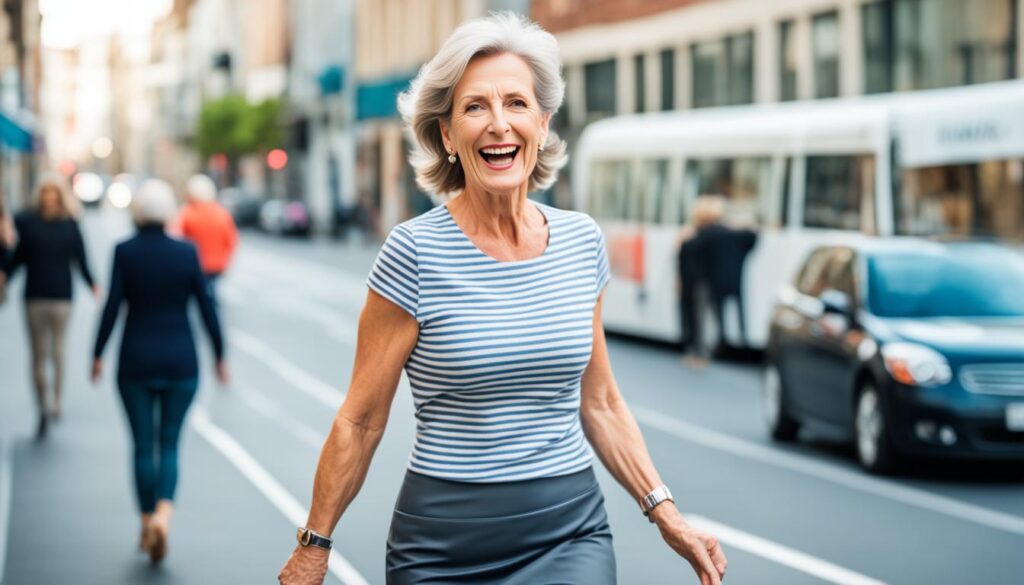 Can a 55 year old woman wear a mini skirt