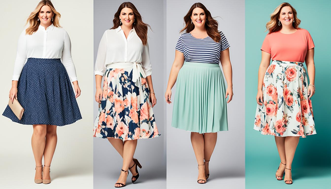 How do you wear a skirt with a big belly?