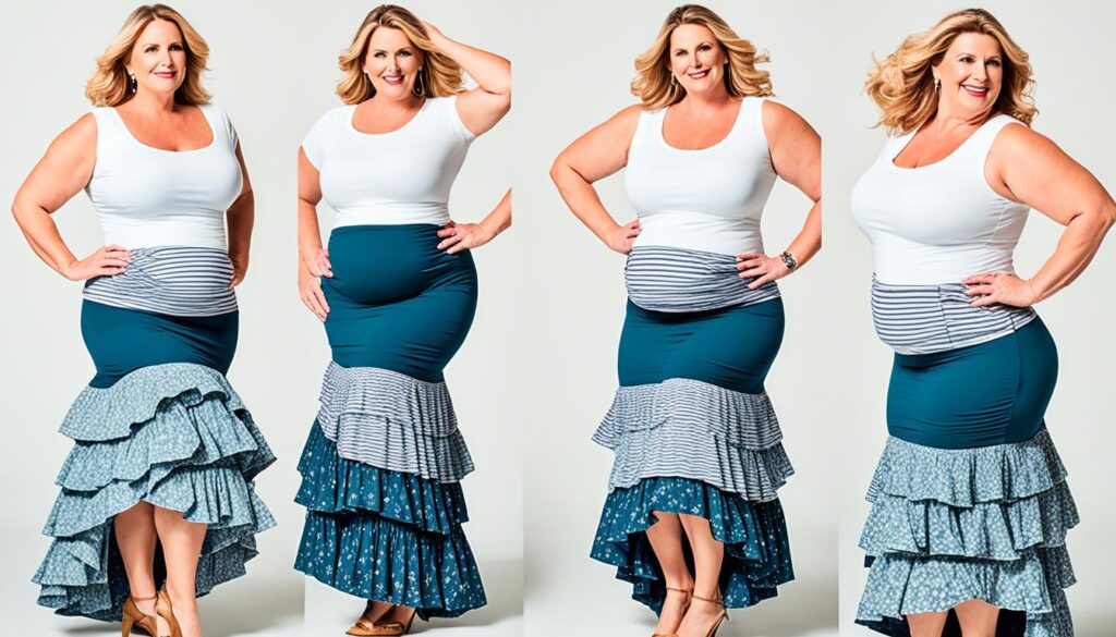 Long-tiered skirts Long-tiered skirts