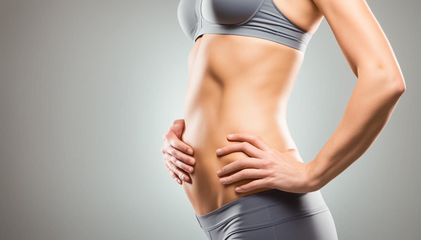 Why does my lower stomach stick out female?